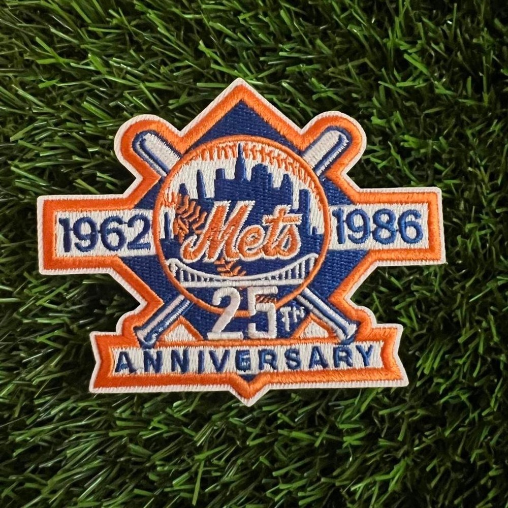 New York Mets 25th Anniversary 1962-1986 MLB Baseball Patch